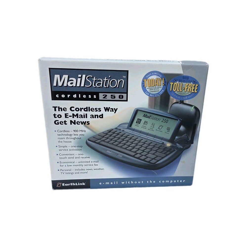 Earthlink MailStation Standard 150 Easiest Way to E-mail Vintage Complite Set.